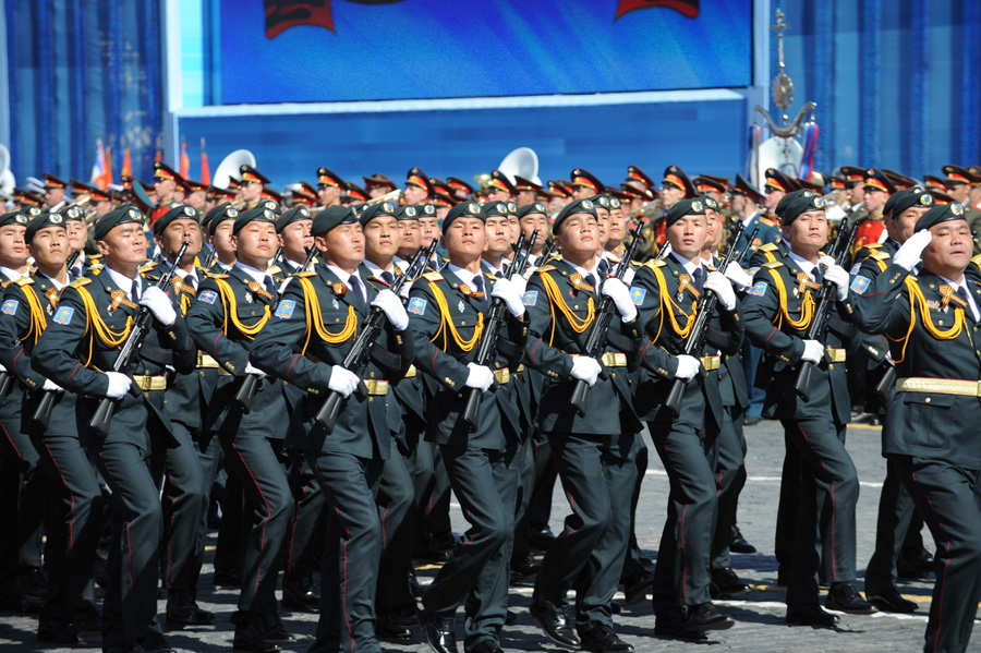 A glimpse of last rehearsal for V-Day parade