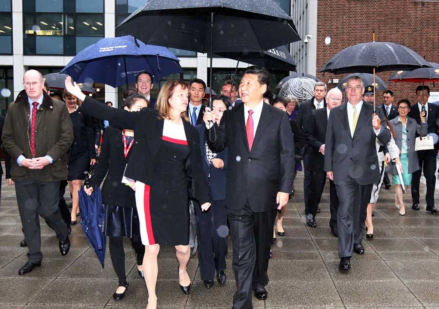 In photos: Memorable moments of President Xi's UK visit