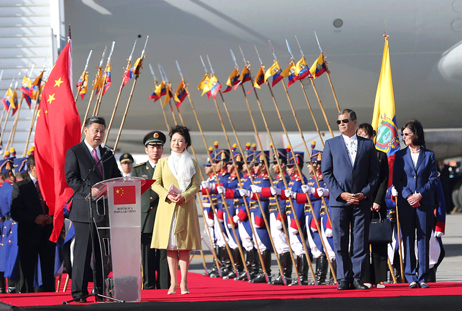 China-Ecuador to forge closer ties, says Xi