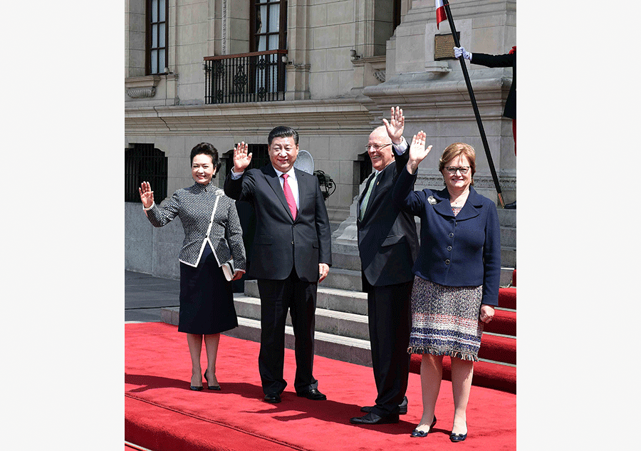 In pics: Chinese president's visit in Peru