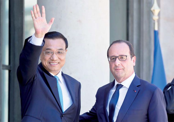 French President's two-pronged mission