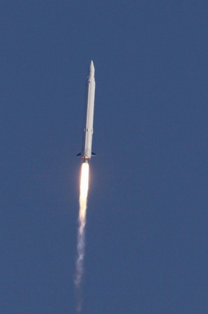 South Korea's first rocket lifts off