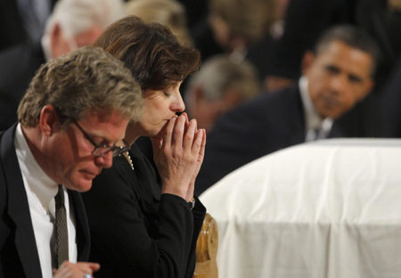 Kennedy carried to Arlington, laid beside brothers