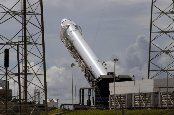 SpaceX commercial cargo capsule blasts off