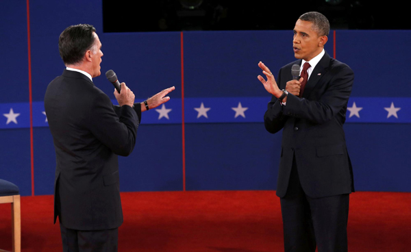 Obama, Romney spar over economic issues in 2nd debate