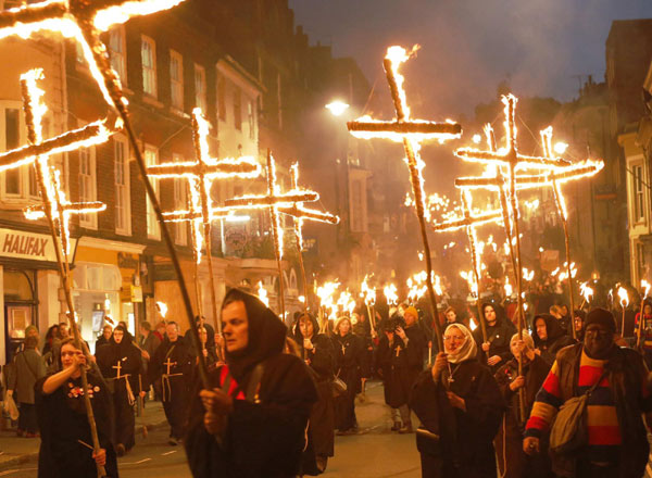 Bonfire night celebrations in England