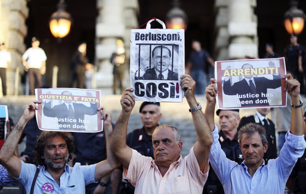 Berlusconi conviction upheld; prison term sticks