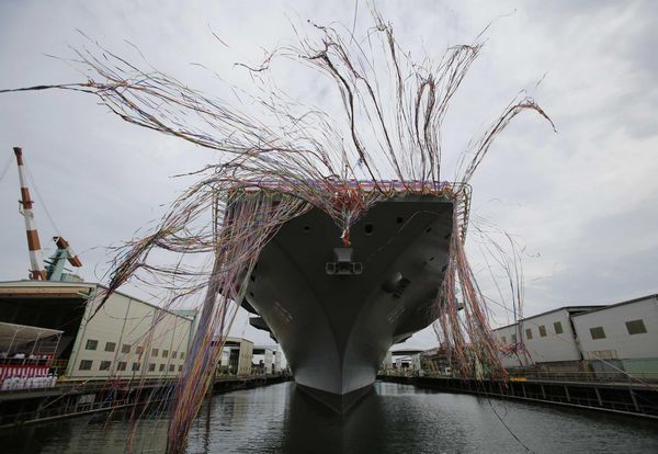 Japan launches largest surface combatant