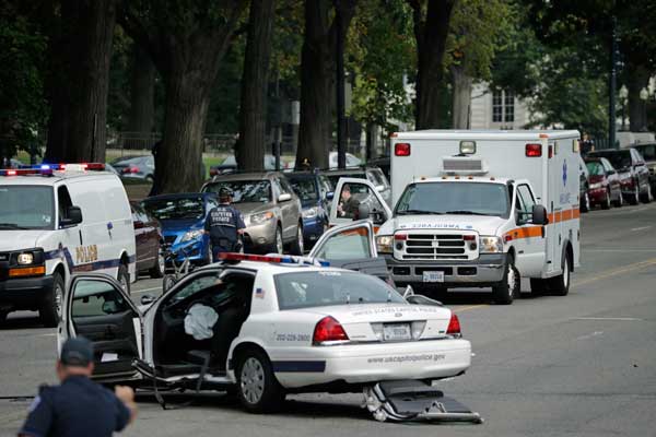 Gunfire forces brief lockdown at US Capitol