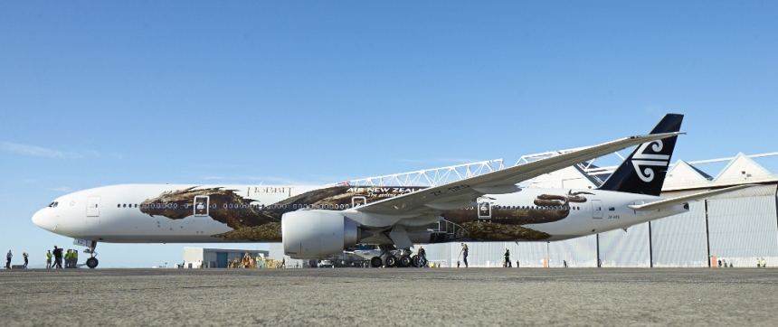 NZ airline reveals image of Hobbit dragon