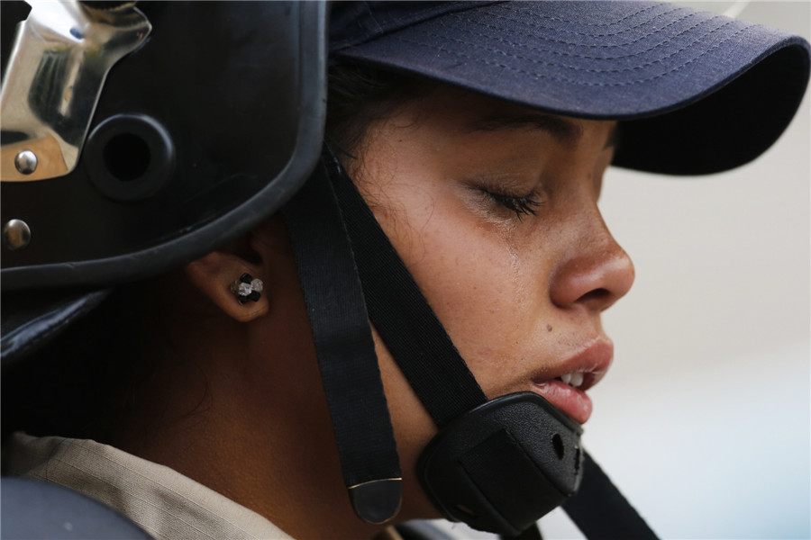 Protesters take part in clashes in Venezuela