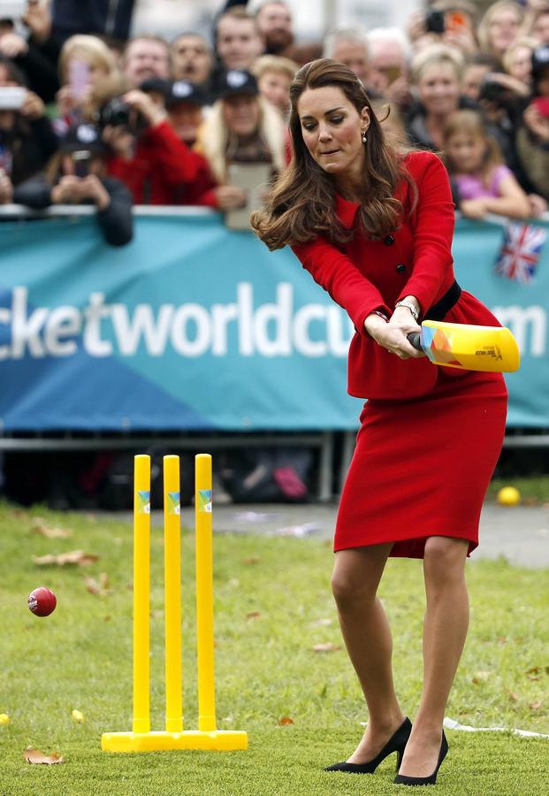 Prince William, Kate attend cricket promotional event