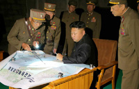 DPRK leader Kim guides live shell firing exercise