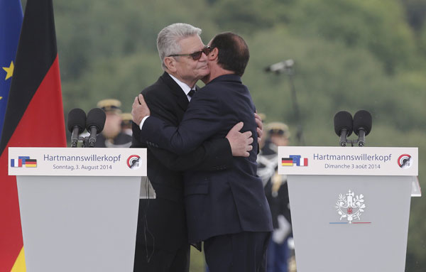 France, Germany hail ties at WWI commemoration ceremony