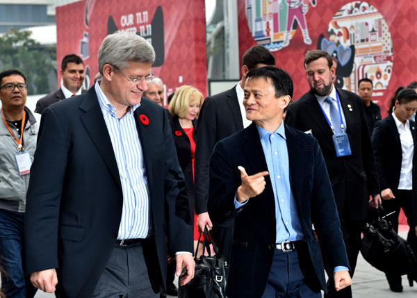 Canadian PM meets Alibaba's Jack Ma for SME growth