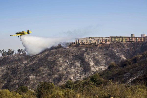 Thousands evacuated in Chile as forest fire rages