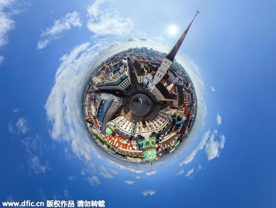 Your city in the shape of tiny round planet