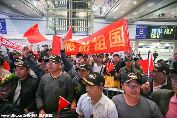 104 Chinese nationals evacuated from Yemen back in Beijing