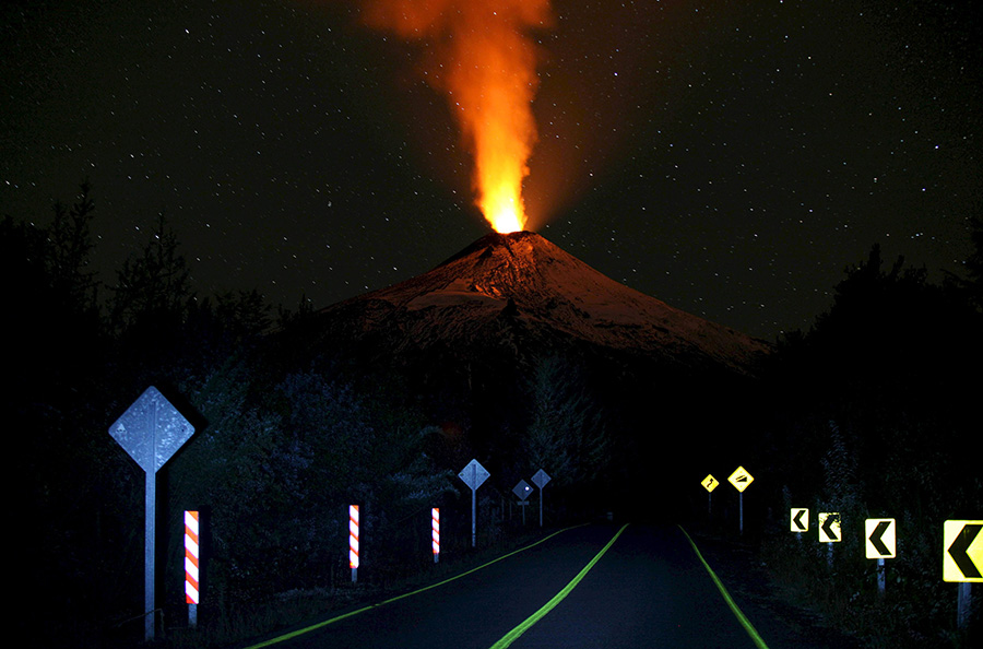 Volcano erupts in southern Chile, belching ash, smoke into sky