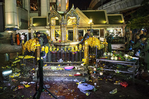 Three Chinese among 22 killed in Bangkok bomb explosion