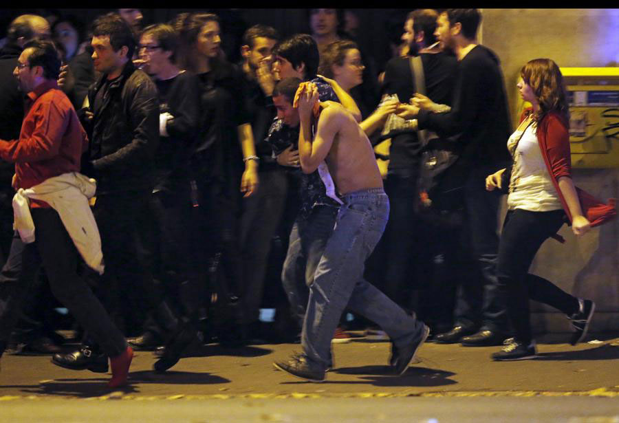 Paris shooting and explosions in photos