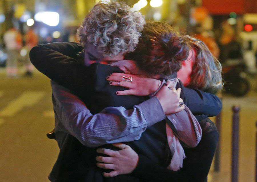 Paris shooting and explosions in photos