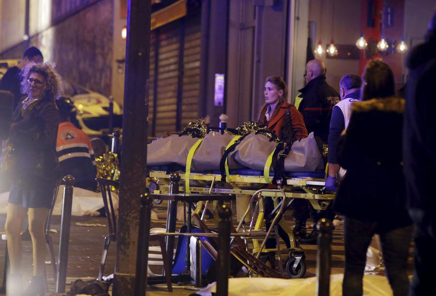 Paris shooting and explosions in photos