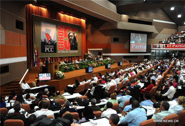 Raul Castro re-elected as first secretary of Cuba's Communist Party