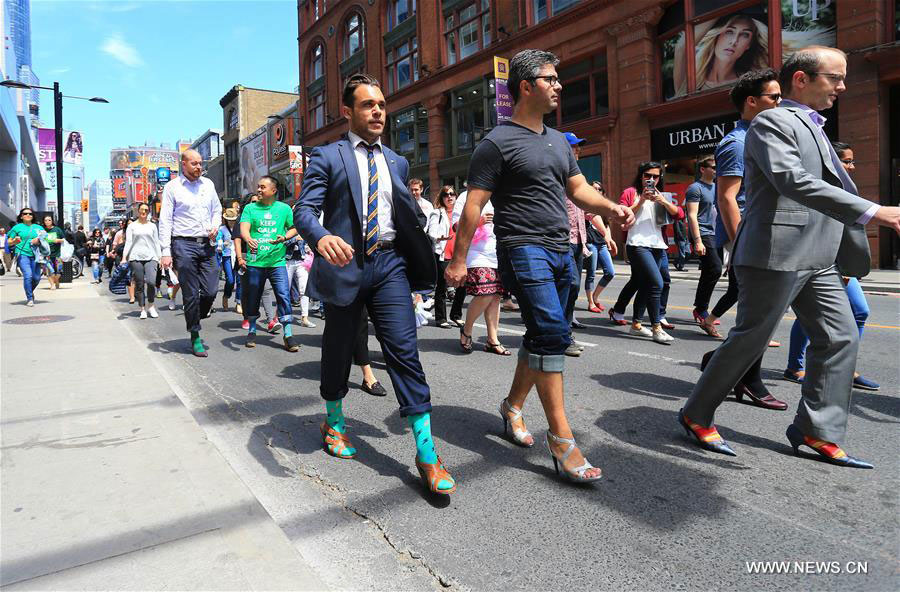 7th annual Walk A Mile In Her Shoes event held in Canada