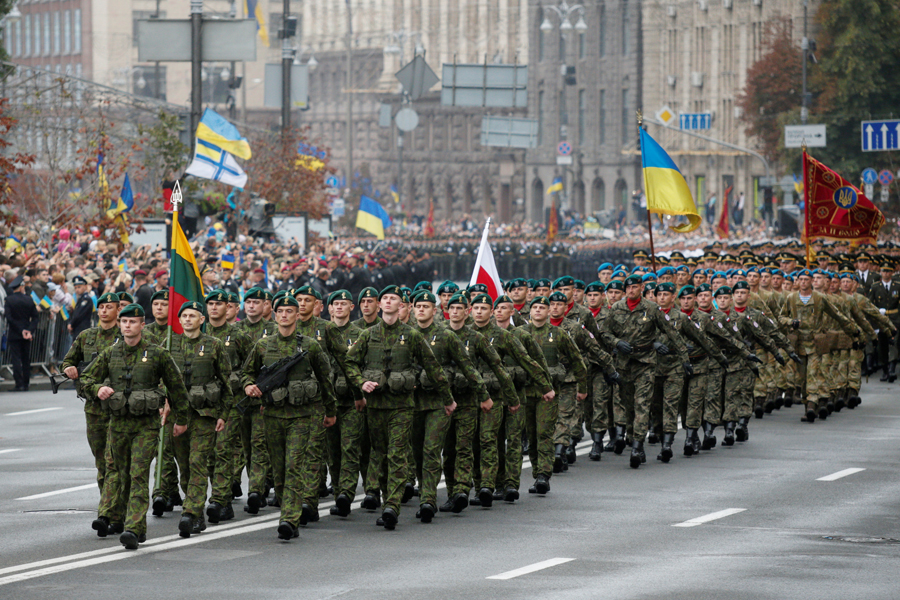 Ukraine celebrates Independence Day with military parade