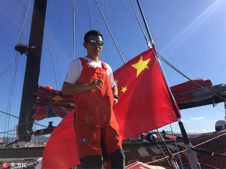 Chinese mariner departs for trans-Pacific world record challenge