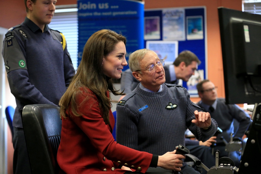 Duchess of Cambridge visits Royal Air Force Wittering