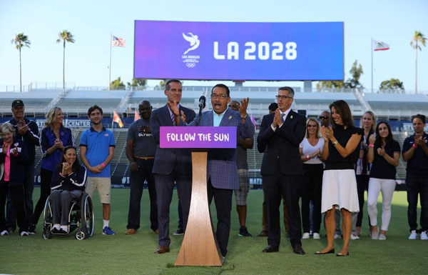 Los Angeles declares candidature to host Olympic Games 2028