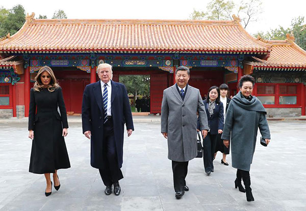 US President Donald Trump lands in Beijing, kicking off three-day state visit