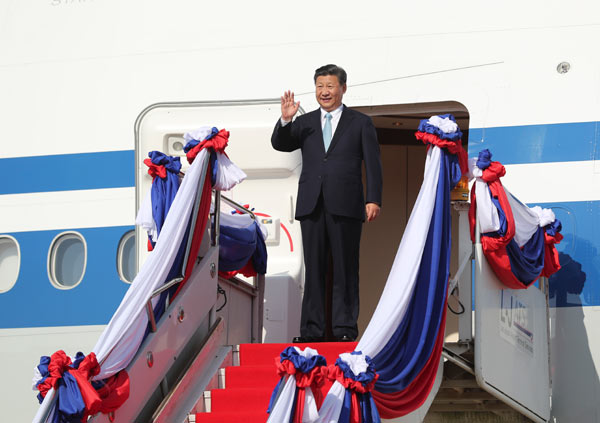 Chinese president arrives in Laos for state visit