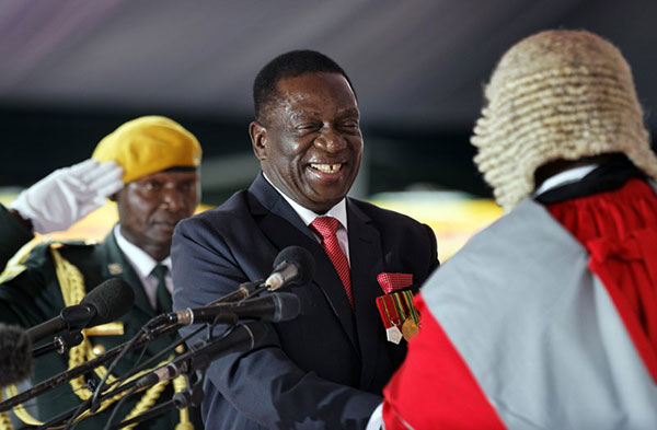 Mnangagwa sworn in as Zimbabwe president