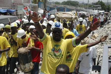 Protesters blast Haiti president's quake response