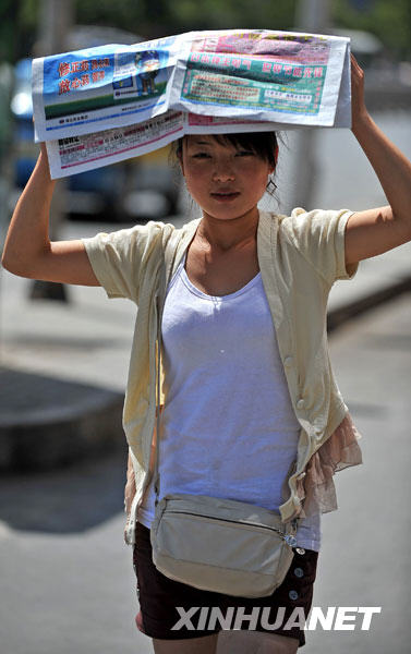 熱浪席卷全國17省市 多地區高溫超40℃(圖)